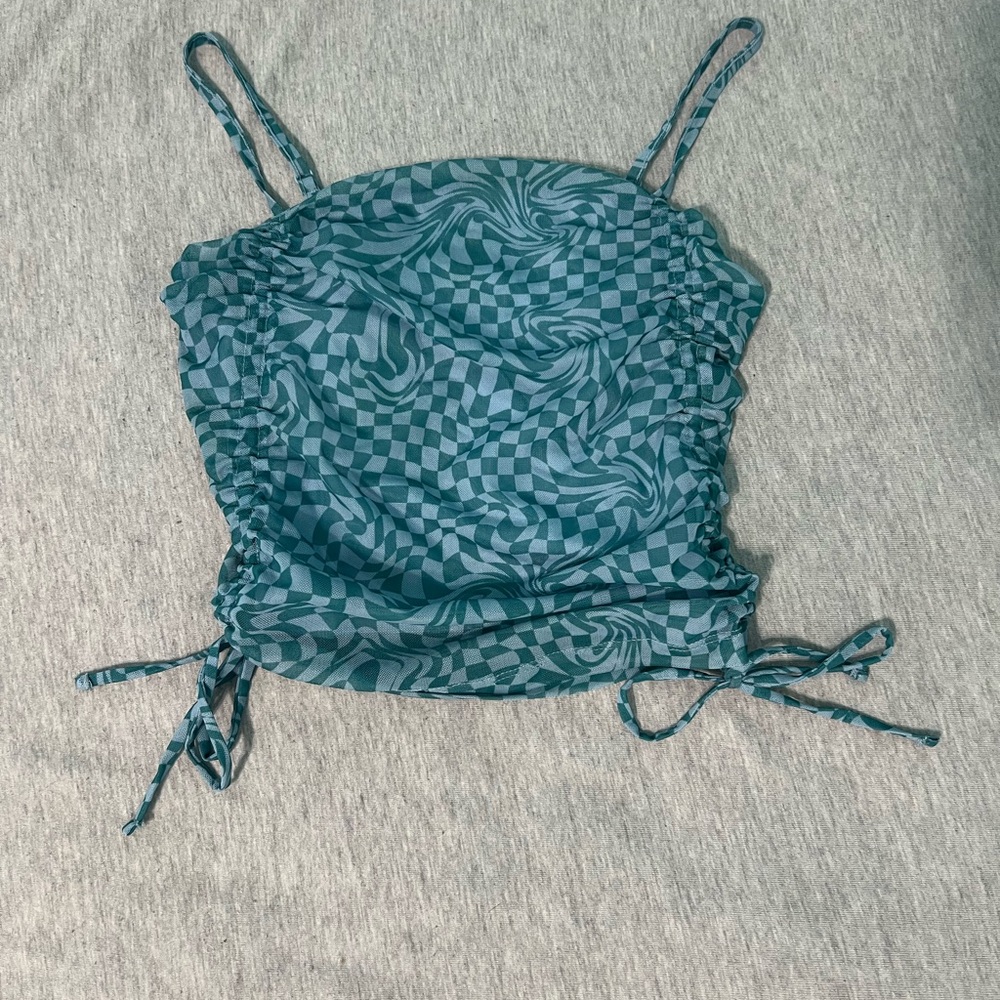 SO Teal Checkered Women's Camisole